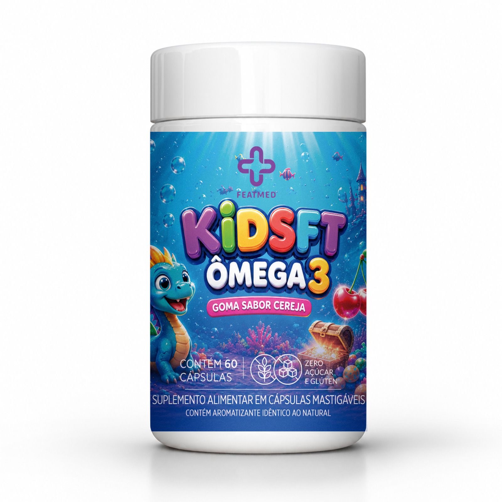 KidsFT Ômega 3 - Goma Sabor Cereja